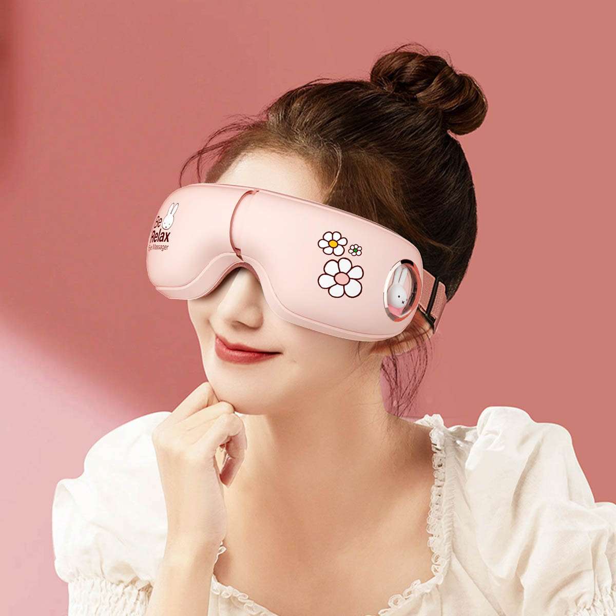 Máy Massage mắt 5 chế độ Mipow Miffy Foldable 3D Eye Massager CI502-MF-PK