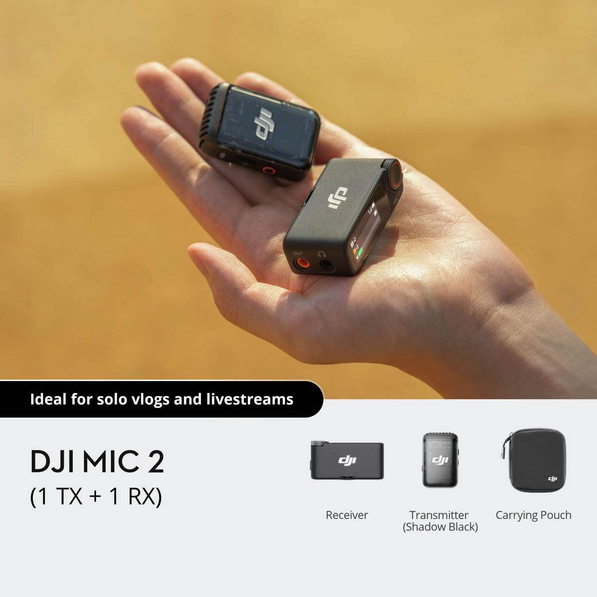 Micro không dây DJI Mic 2 (1 TX + 1 RX)