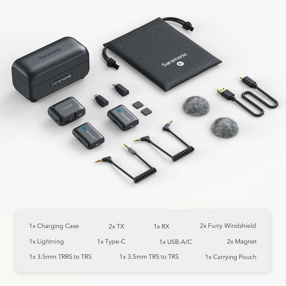 Micro thu âm Saramonic Blink500B2+ (2TX + RX)