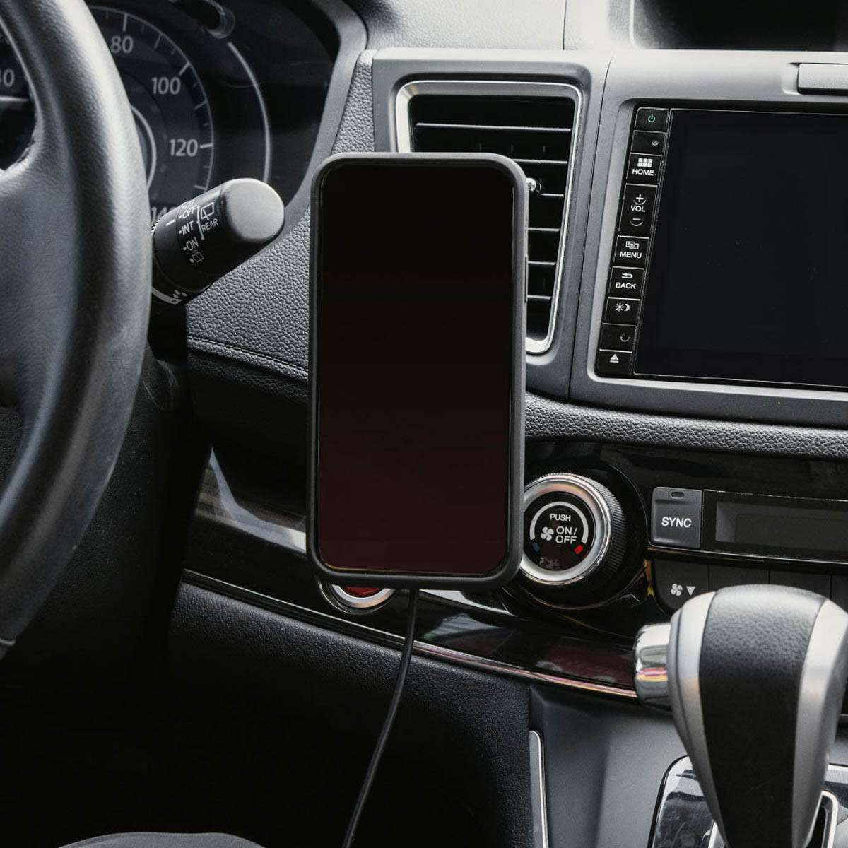 Ngàm gắn xe hơi Peak Design Car Mount VHB kèm sạc Qi1 [PD-M-CM-AA-BK-1]