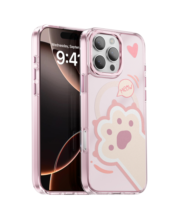 ỐP LƯNG CHỐNG SỐC MAGSAFE INNOSTYLE IPHONE 16 PROMAX VIBES CUTE PAW
