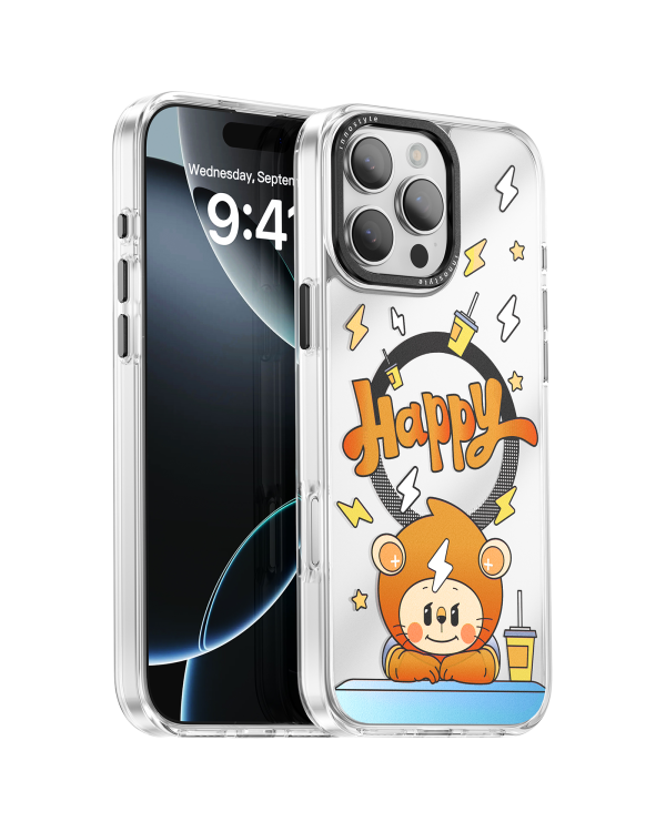 ỐP LƯNG CHỐNG SỐC MAGSAFE INNOSTYLE IPHONE 16PROMAX VIBES HAPPY LEO