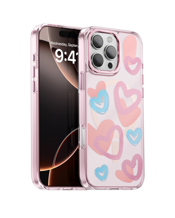 ỐP LƯNG CHỐNG SỐC MAGSAFE INNOSTYLE IPHONE 16 PROMAX VIBES HEART DESIGN