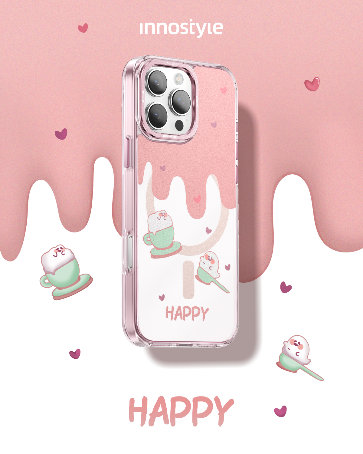 ỐP LƯNG CHỐNG SỐC MAGSAFE INNOSTYLE IPHONE 16PROMAX VIBES ICE CREAM