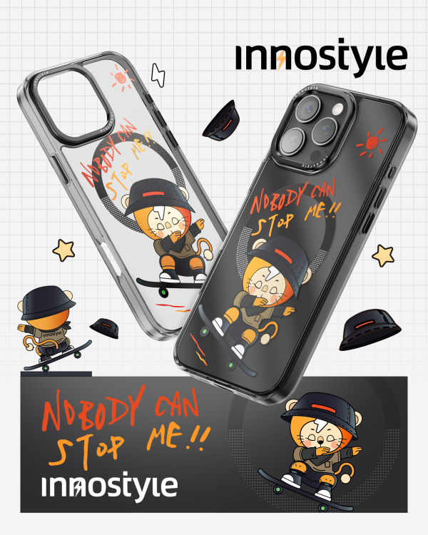 ỐP LƯNG CHỐNG SỐC MAGSAFE INNOSTYLE IPHONE 16ProMax VIBES SKATING LEO