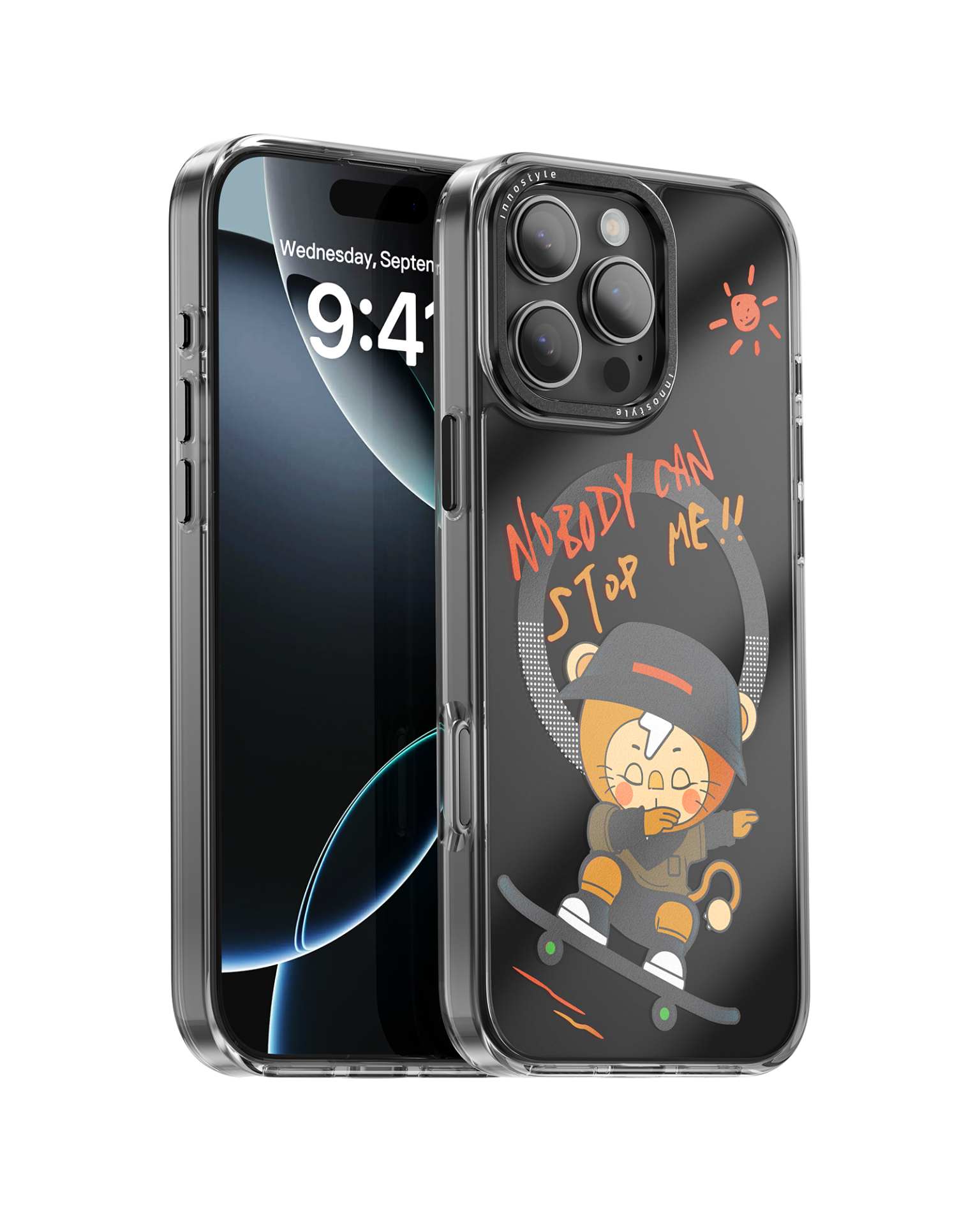 ỐP LƯNG CHỐNG SỐC MAGSAFE INNOSTYLE IPHONE 16ProMax VIBES SKATING LEO
