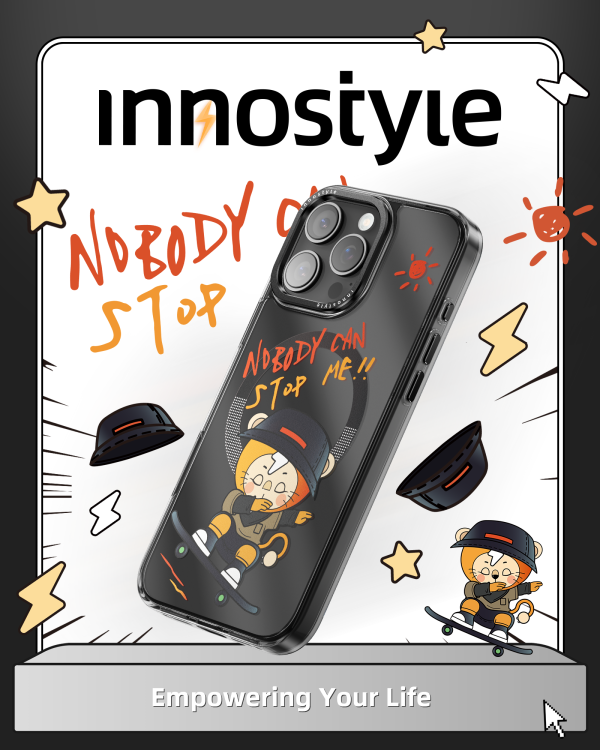 ỐP LƯNG CHỐNG SỐC MAGSAFE INNOSTYLE IPHONE 16ProMax VIBES SKATING LEO