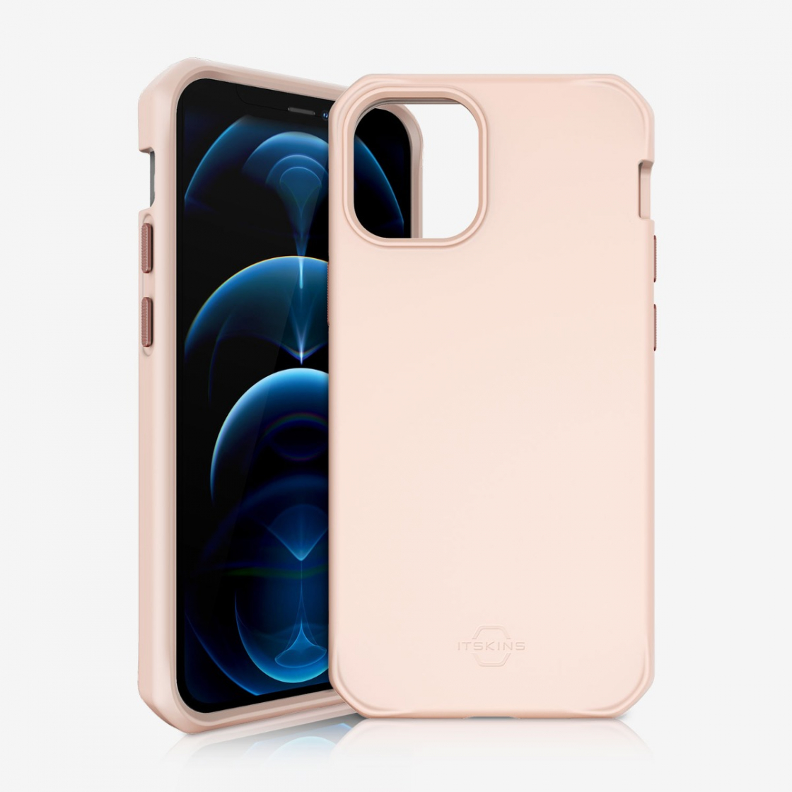ỐP LƯNG KHÁNG KHUẨN VÀ CHỐNG SỐC QUÂN SỰ ITSKINS (PHÁP) HYBRID SILK DROP SAFE 3M/10FT IPHONE 12 MINI