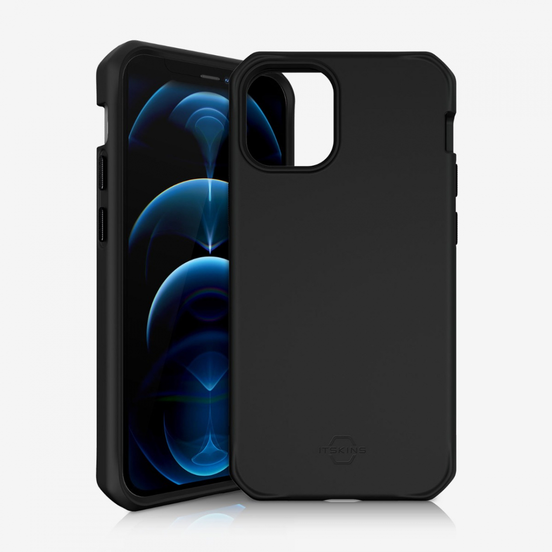 ỐP LƯNG KHÁNG KHUẨN VÀ CHỐNG SỐC QUÂN SỰ ITSKINS (PHÁP) HYBRID SILK DROP SAFE 3M/10FT IPHONE 12 MINI