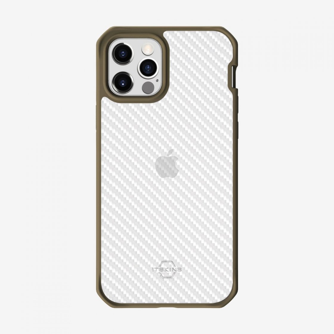 ỐP LƯNG KHÁNG KHUẨN VÀ CHỐNG SỐC QUÂN SỰ ITSKINS (PHÁP) HYBRID TEK DROP SAFE 3M/10FT IPHONE 12 MINI