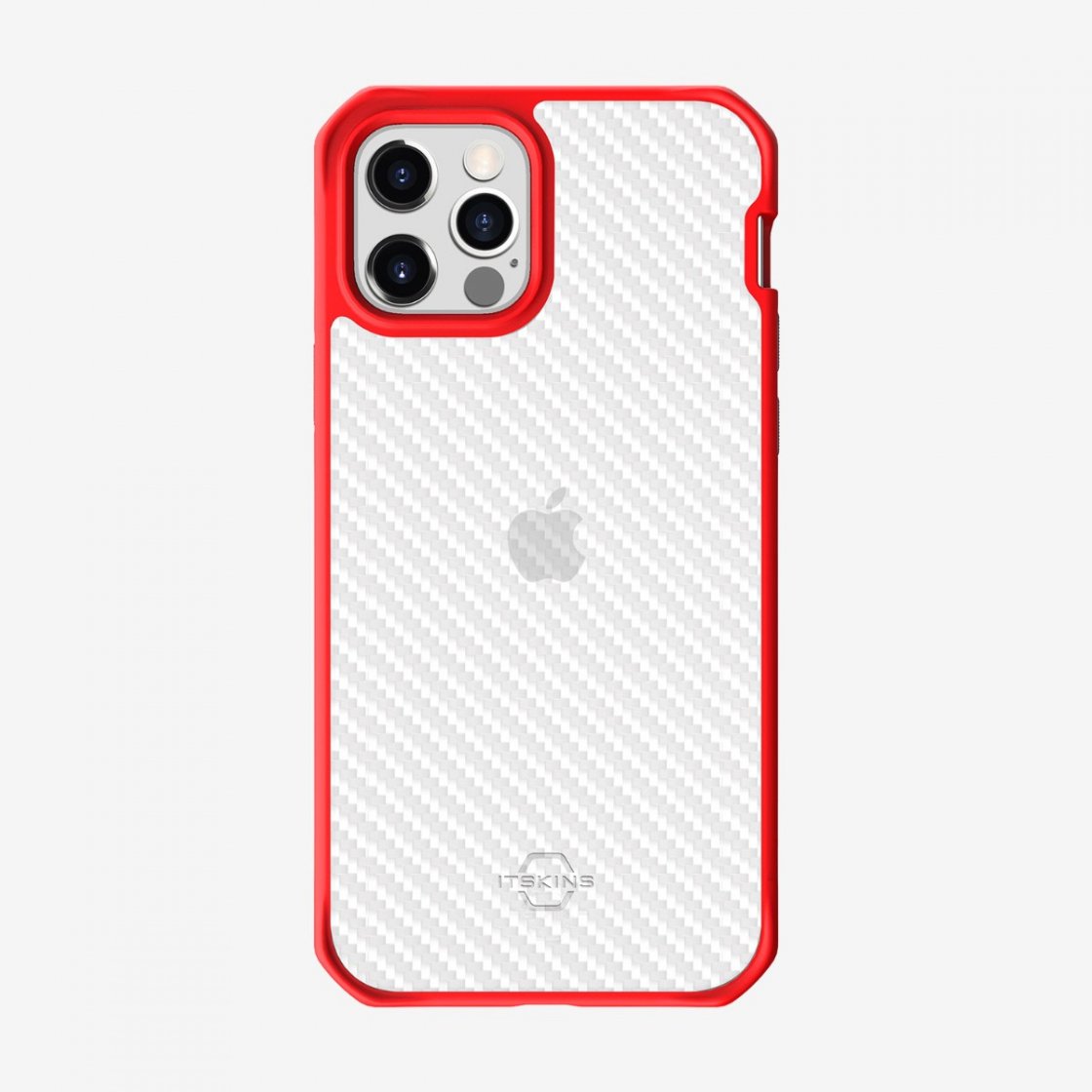 ỐP LƯNG KHÁNG KHUẨN VÀ CHỐNG SỐC QUÂN SỰ ITSKINS (PHÁP) HYBRID TEK DROP SAFE 3M/10FT IPHONE 12 MINI