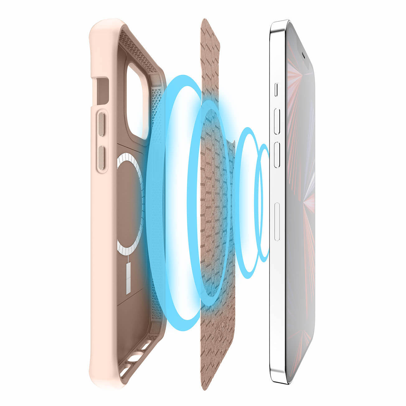 ỐP LƯNG KHÁNG KHUẨN VÀ CHỐNG SỐC QUÂN SỰ ITSKINS (PHÁP) SPECTRUM MAGSAFE SILK DROP SAFE 3M/10FT IPHONE 13 PRO AP2X-HMASI