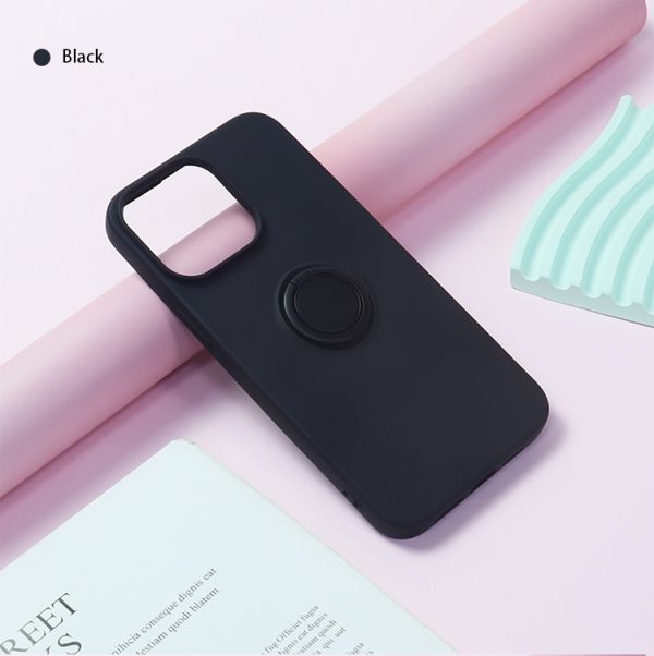 ỐP LƯNG MIPOW IPHONE 15 PLUS RING STAND TPU LEATHER MC15B02
