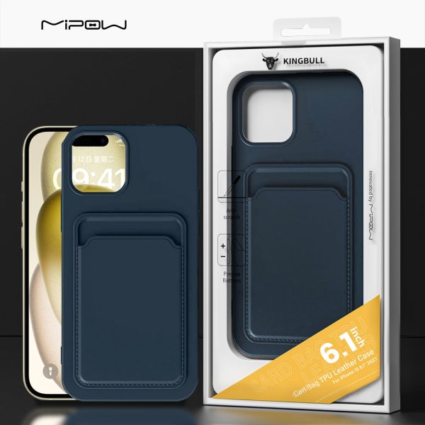 ỐP LƯNG MIPOW IPHONE 15 PRO CARD BAG TPU LEATHER CASE MC15A03