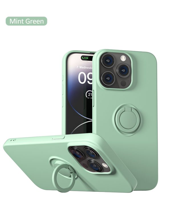 ỐP LƯNG MIPOW IPHONE 15 PRO RING STAND TPU LEATHER MC15B03