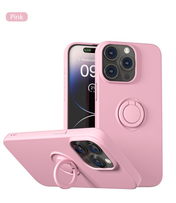 ỐP LƯNG MIPOW IPHONE 15 RING STAND TPU LEATHER MC15B01