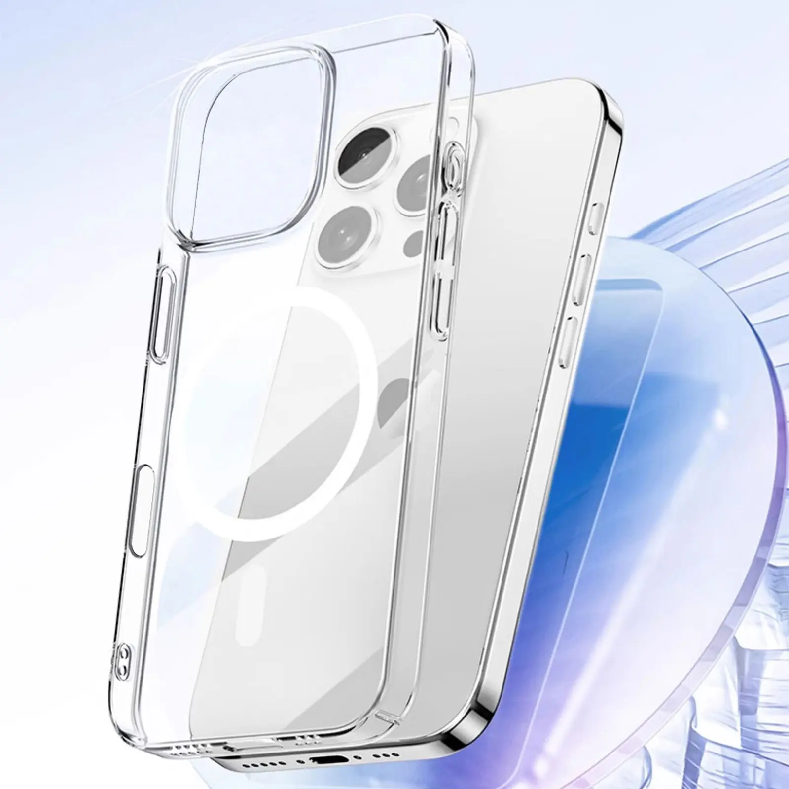 ỐP LƯNG MIPOW MAGSAFE CASE WITH TOUCH BUTTON CONTROL IPHONE 16 PRO MAX 6.9” 2024 CRYSTAL CLEAR BAYER – MGB16D-CR