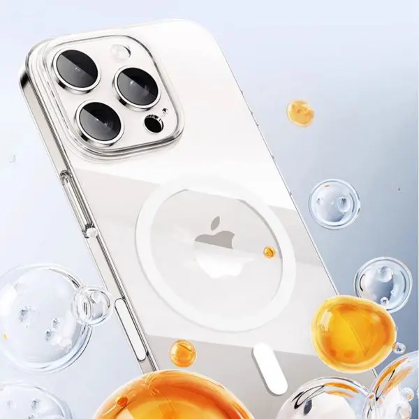 ỐP LƯNG MIPOW MAGSAFE CASE WITH TOUCH BUTTON CONTROL IPHONE 16 PRO MAX 6.9” 2024 CRYSTAL CLEAR BAYER – MGB16D-CR