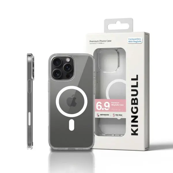 ỐP LƯNG MIPOW MAGSAFE CASE WITH TOUCH BUTTON CONTROL IPHONE 16 PRO MAX 6.9” 2024 CRYSTAL CLEAR BAYER – MGB16D-CR
