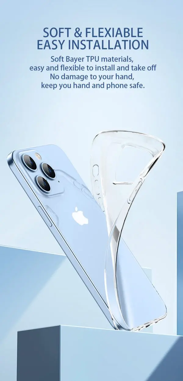 ỐP LƯNG TRONG SUỐT MIPOW SILICON TPU IPHONE 15 PRO MAX SOFT TRANSPARENT CASE – ST15D-CR
