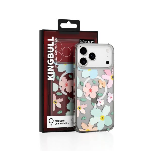 Ốp Lưng Magsafe Mipow Kingbull ViralX iPhone 17 Series 2025 Flowers Painting