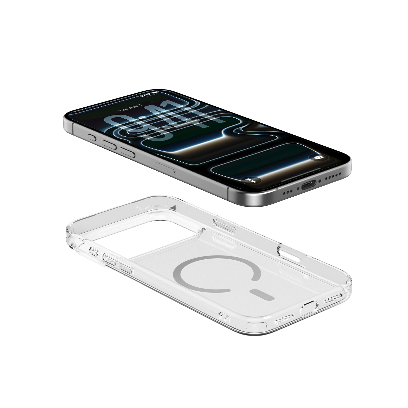 Ốp Lưng Magsafe iPhone 18 Pro Max / 17 Pro Max 6.9” 2026 MIPOW IRONBULL Tempered Glass Transparent