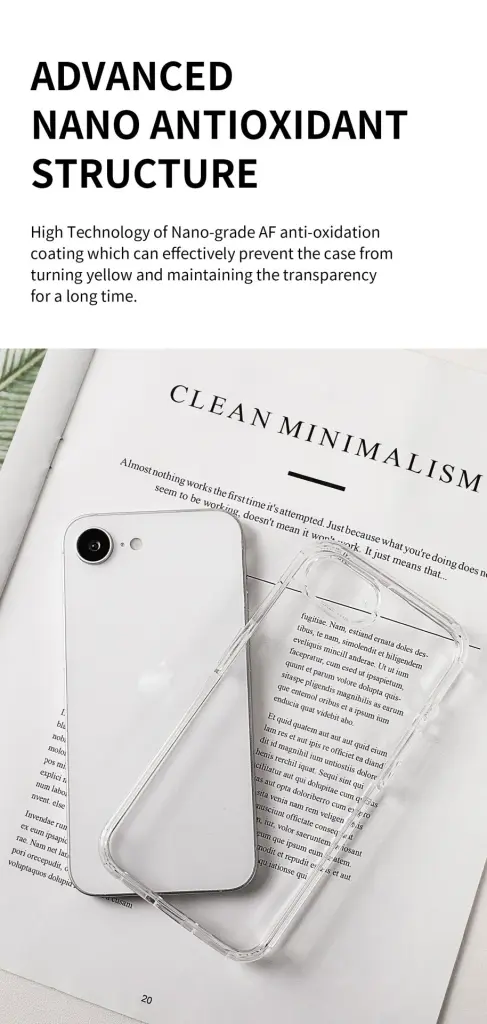 Ốp lưng Mipow Case for iPhone 16e 6.1 inch Transparent (Bayer Germany) – PSE4-CR