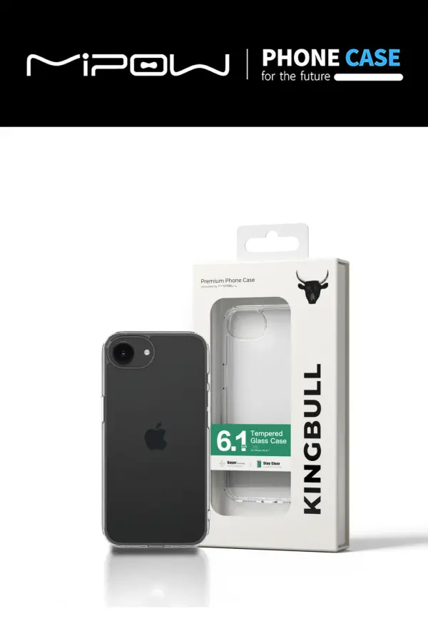 Ốp lưng Mipow Case for iPhone 16e 6.1 inch Transparent (Bayer Germany) – PSE4-CR