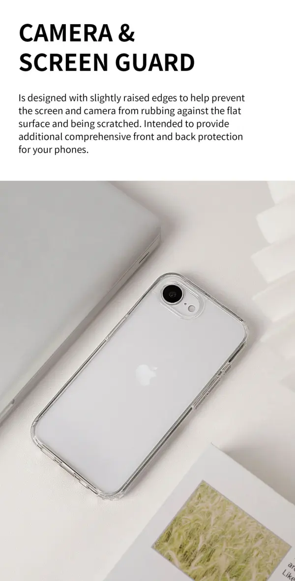 Ốp lưng Mipow Soft Transparent Case for iPhone 16e 6.1 inch Transparent (Bayer Germany) – TSE4-CR