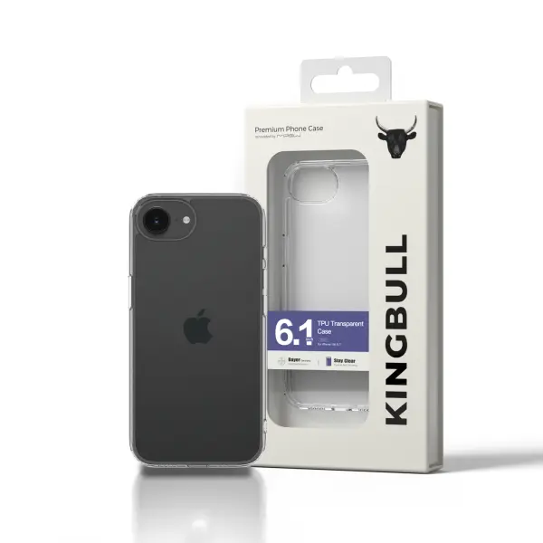 Ốp lưng Mipow Soft Transparent Case for iPhone 16e 6.1 inch Transparent (Bayer Germany) – TSE4-CR