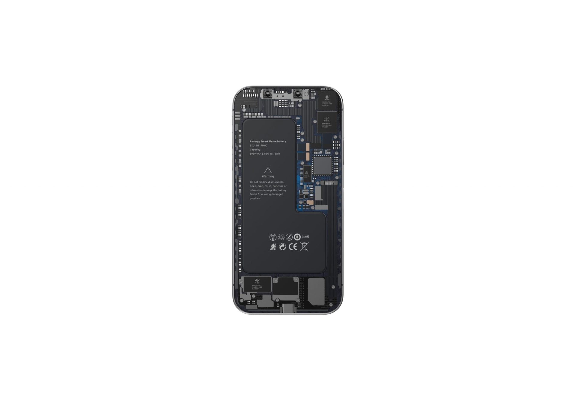 PIN LINH KIỆN DAISON DUNG LƯỢNG CHUẨN IPHONE 12 PRO 2815 MAH