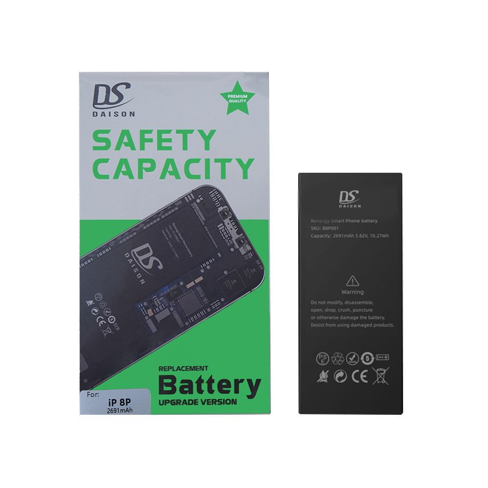 PIN LINH KIỆN DAISON DUNG LƯỢNG CHUẨN IPHONE 8PLUS 2691MAH