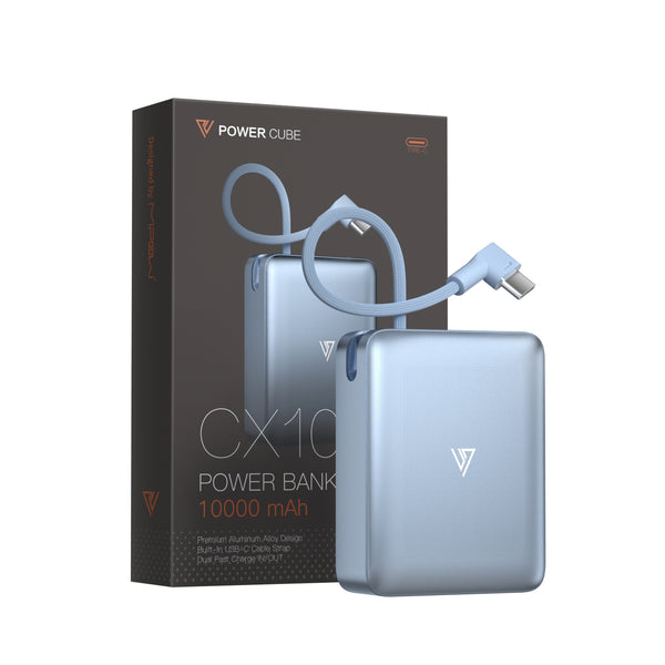 Pin dự phòng siêu nhỏ POWERCUBE by MIPOW (USA) Ultra-Mini Aluminum (10000 mAh) Chứng chỉ CCC – CX10