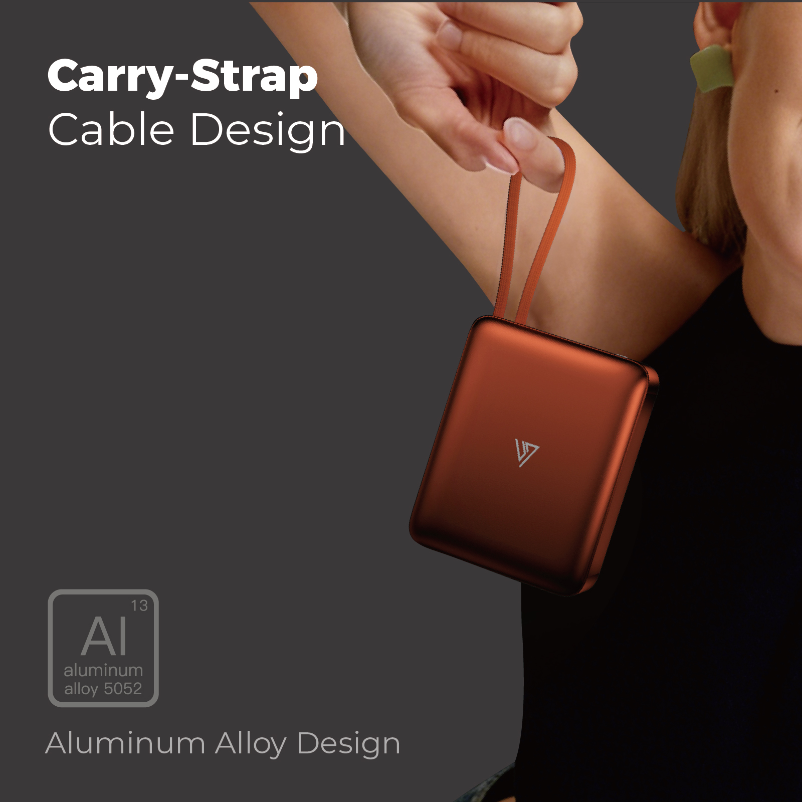 Pin dự phòng siêu nhỏ POWERCUBE by MIPOW (USA) Ultra-Mini Aluminum (10000 mAh) Chứng chỉ CCC – CX10