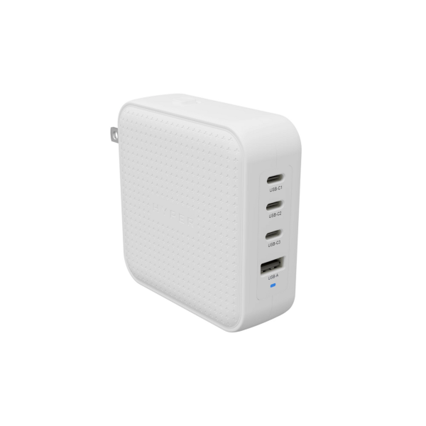 SẠC ĐA NĂNG HYPERJUICE 100W USB-C GAN TRAVEL CHARGER NHIỆT MÁT 22% (GỒM BỘ CHUYỂN ĐỔI UK/EU/AU VÀ C8 ADAPTER NỐI DÀI) – HJ1002