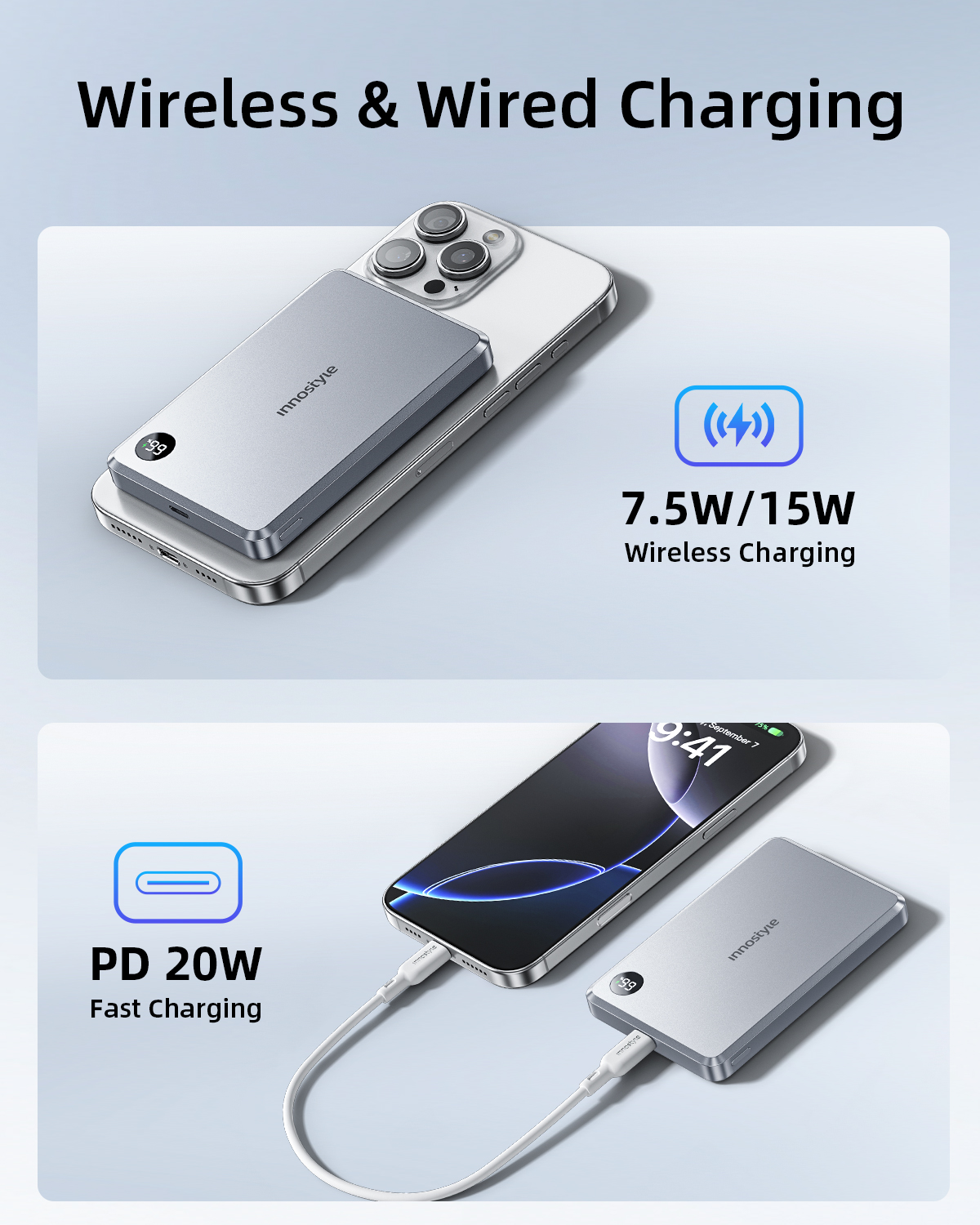 Sạc dự phòng Innostyle MagSlim Premium 10000 mAh – IMS10K
