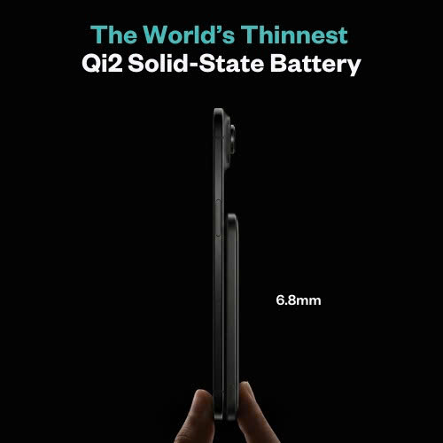 Sạc dự phòng THỂ RẮN mỏng nhất thế giới BMX (USA) SolidSafe™ Air Titanium 5K Qi2 Wireless Magnetic (Chứng chỉ CCC) – B3-05