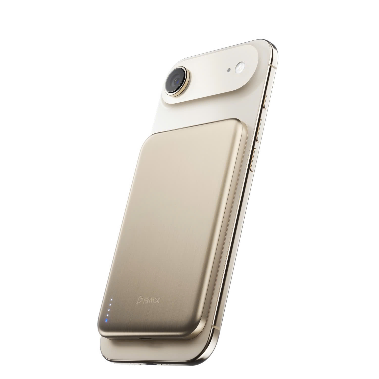 Sạc dự phòng THỂ RẮN mỏng nhất thế giới BMX (USA) SolidSafe™ Air Titanium 5K Qi2 Wireless Magnetic (Chứng chỉ CCC) – B3-05