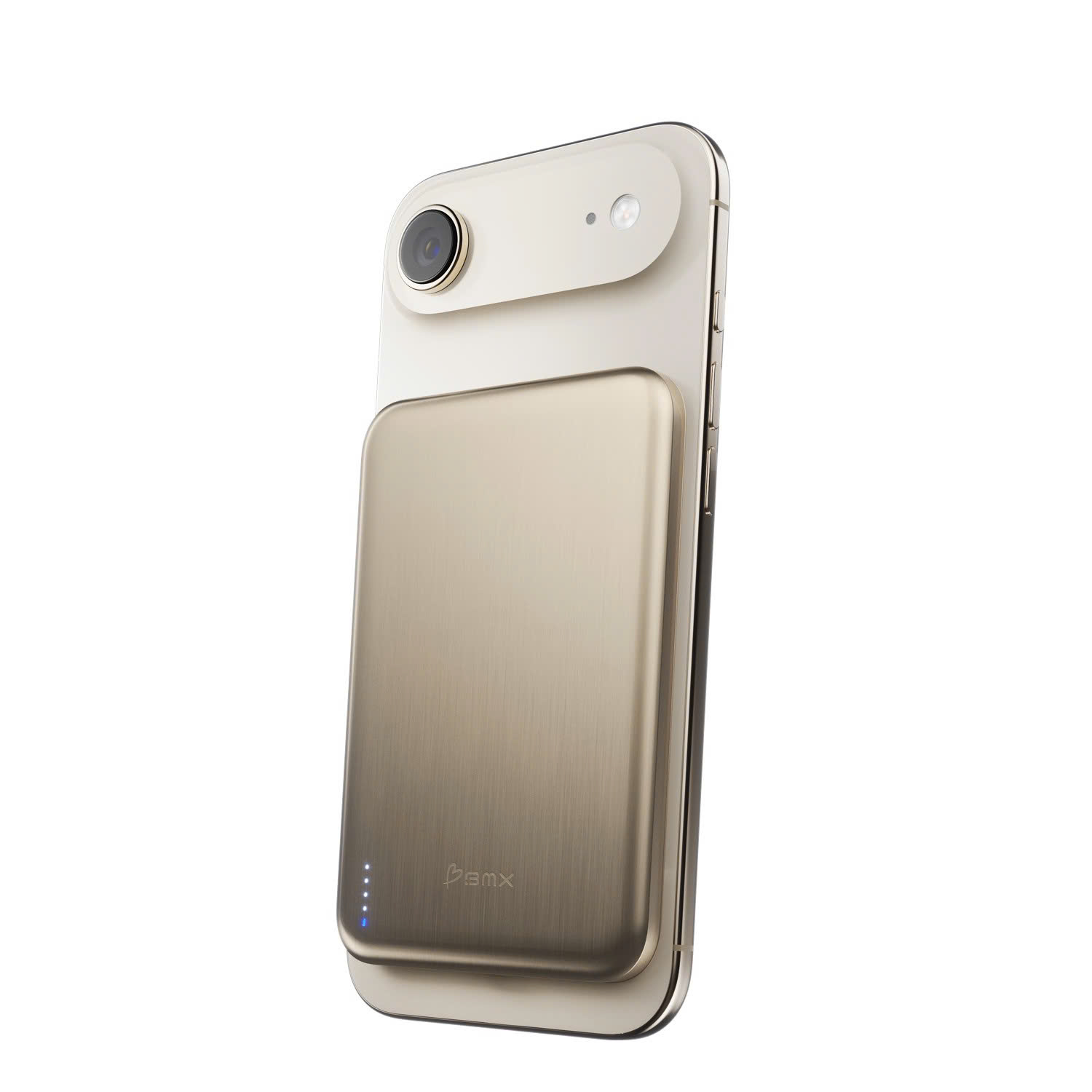 Sạc dự phòng THỂ RẮN mỏng nhất thế giới BMX (USA) SolidSafe™ Air Titanium 5K Qi2 Wireless Magnetic (Chứng chỉ CCC) – B3-05