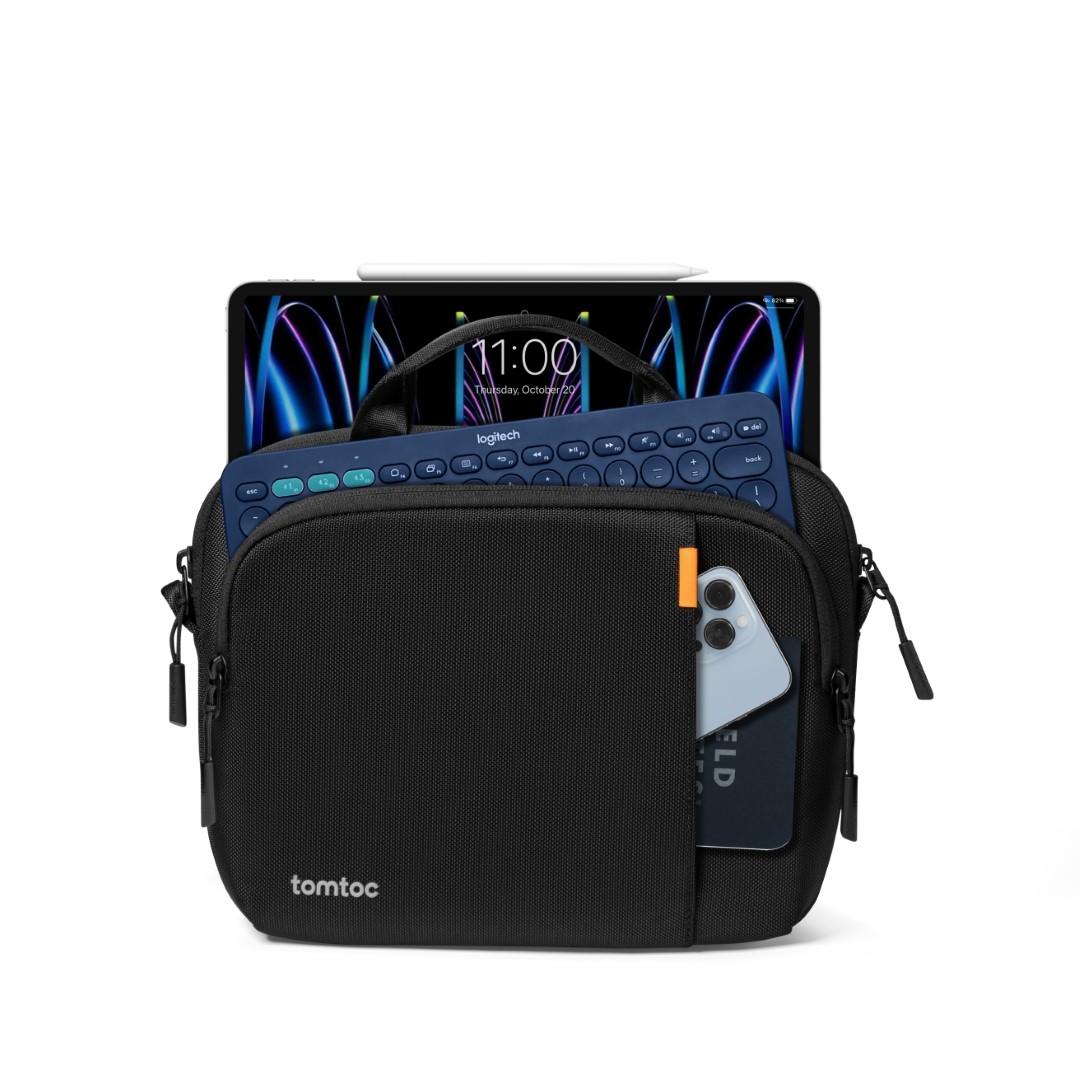 TÚI XÁCH / ĐEO CHÉO TOMTOC (USA) DEFENDER SHOULDER BAG LAPTOP BLACK – B30