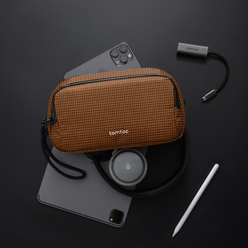 Túi Đựng Phụ Kiện Tomtoc (Usa) Premium Light-T12 Tech Organizer – T12