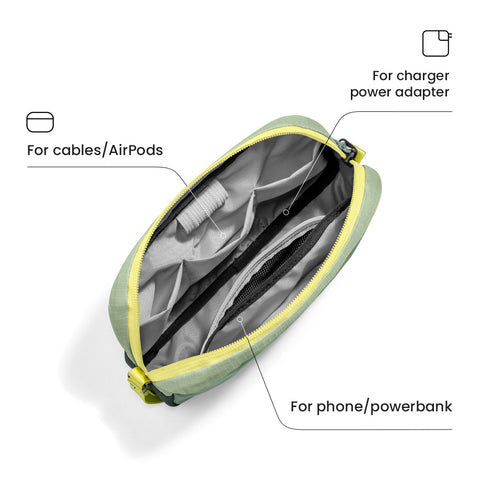 Túi đựng phụ kiện TOMTOC (USA) Collab GCORES INDUSTRIES Light-T12 Essential Tech Organizer Pouch 1L – T12