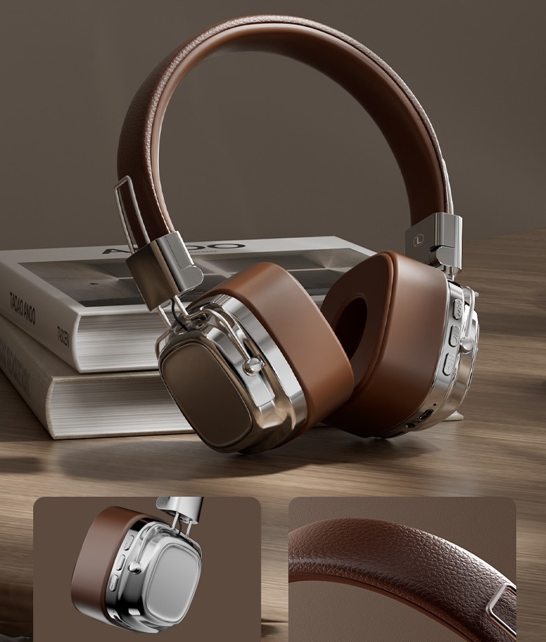 Tai Nghe Bluetooth CR-8 - màu Nâu