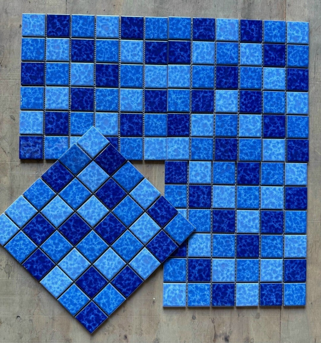 Gạch Mosaic hồ bơi vỉ 30x30cm 3342