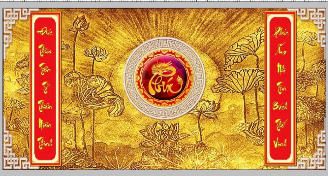 Gạch tranh bàn thờ 28