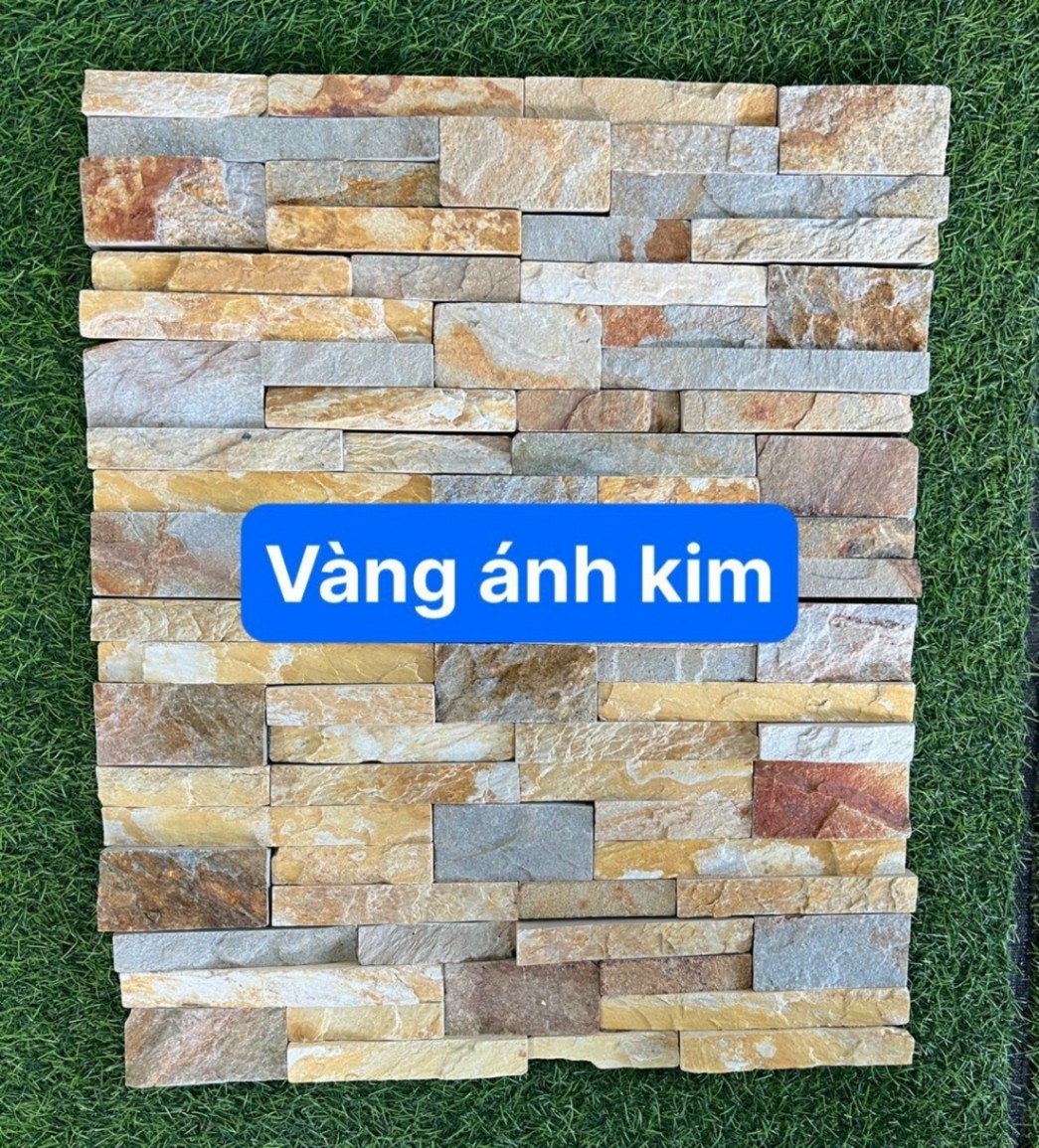 Đá ghép vàng ánh kim