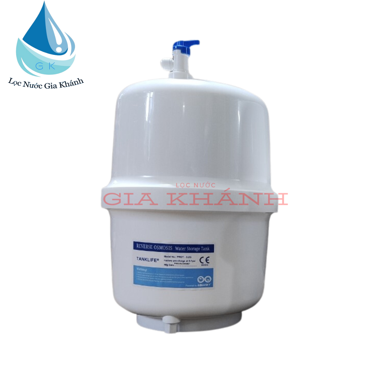Bình áp nhựa 3.2G kèm van
