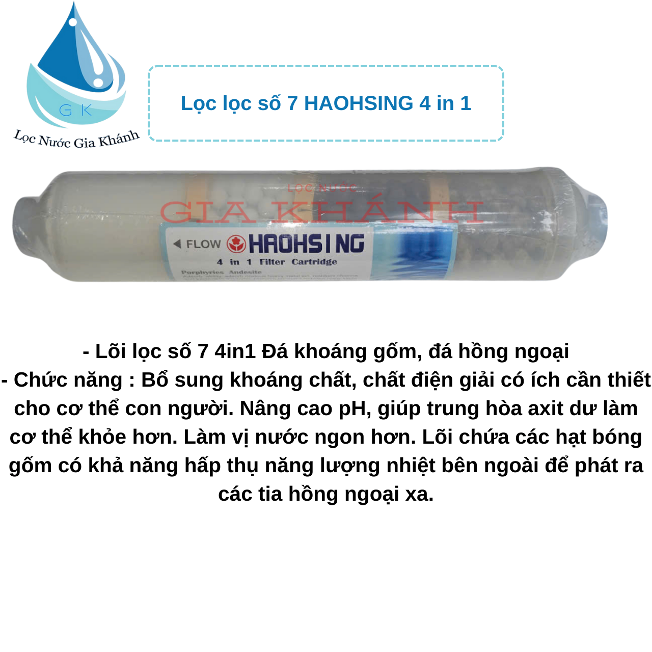 Bộ 3 lõi khoáng 5,6,7 chính hãng Haohsing kèm càng cút.