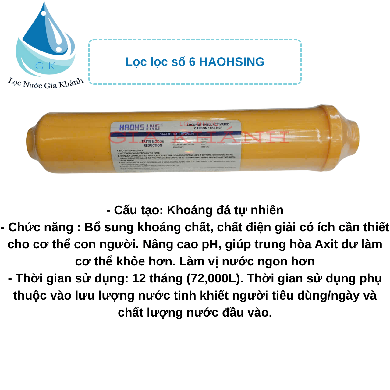 Bộ 3 lõi khoáng 5,6,7 chính hãng Haohsing kèm càng cút.