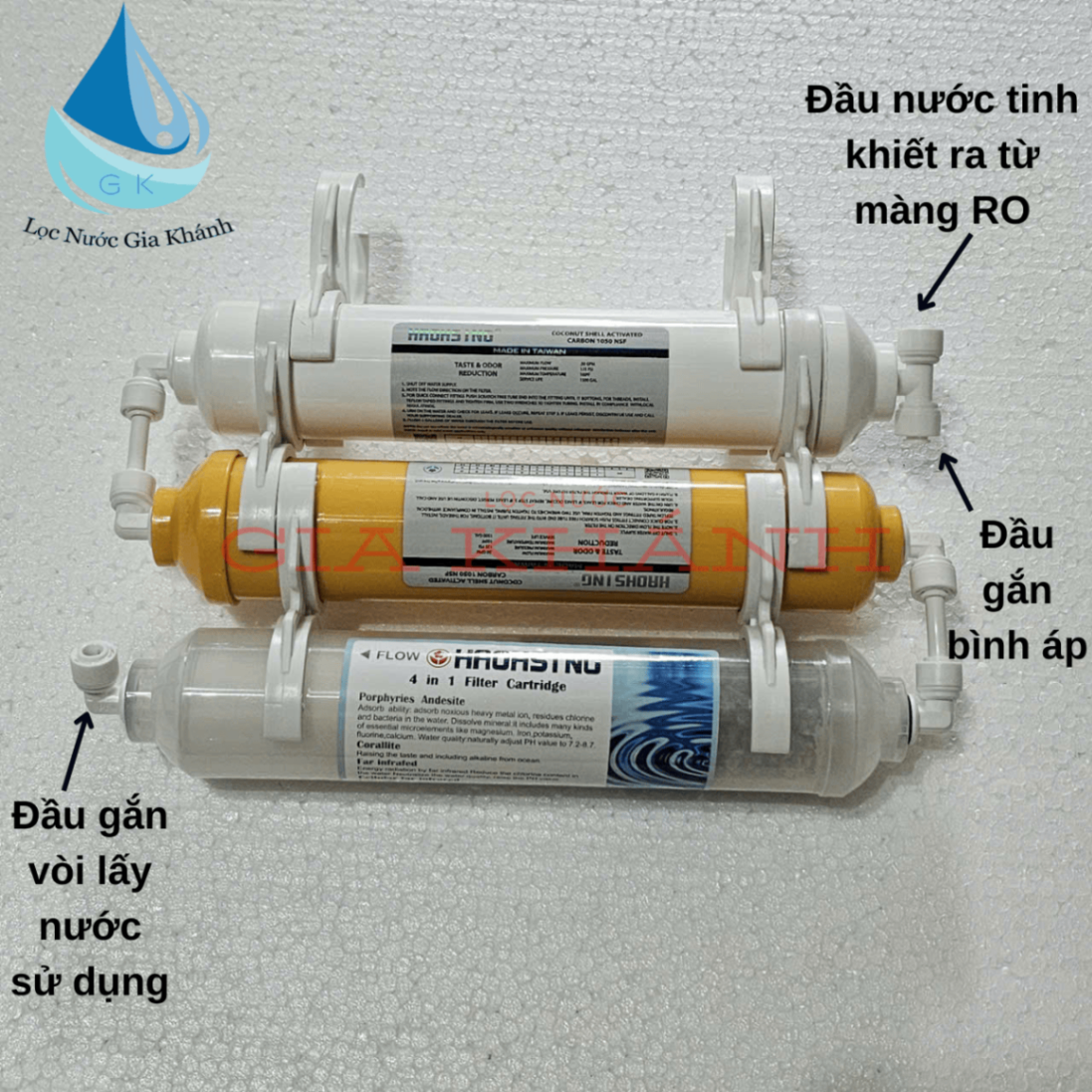 Bộ 3 lõi khoáng 5,6,7 chính hãng Haohsing kèm càng cút.